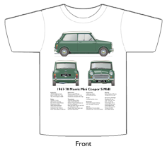 Morris Mini-Cooper S MkII 1967-70 T-shirt Front